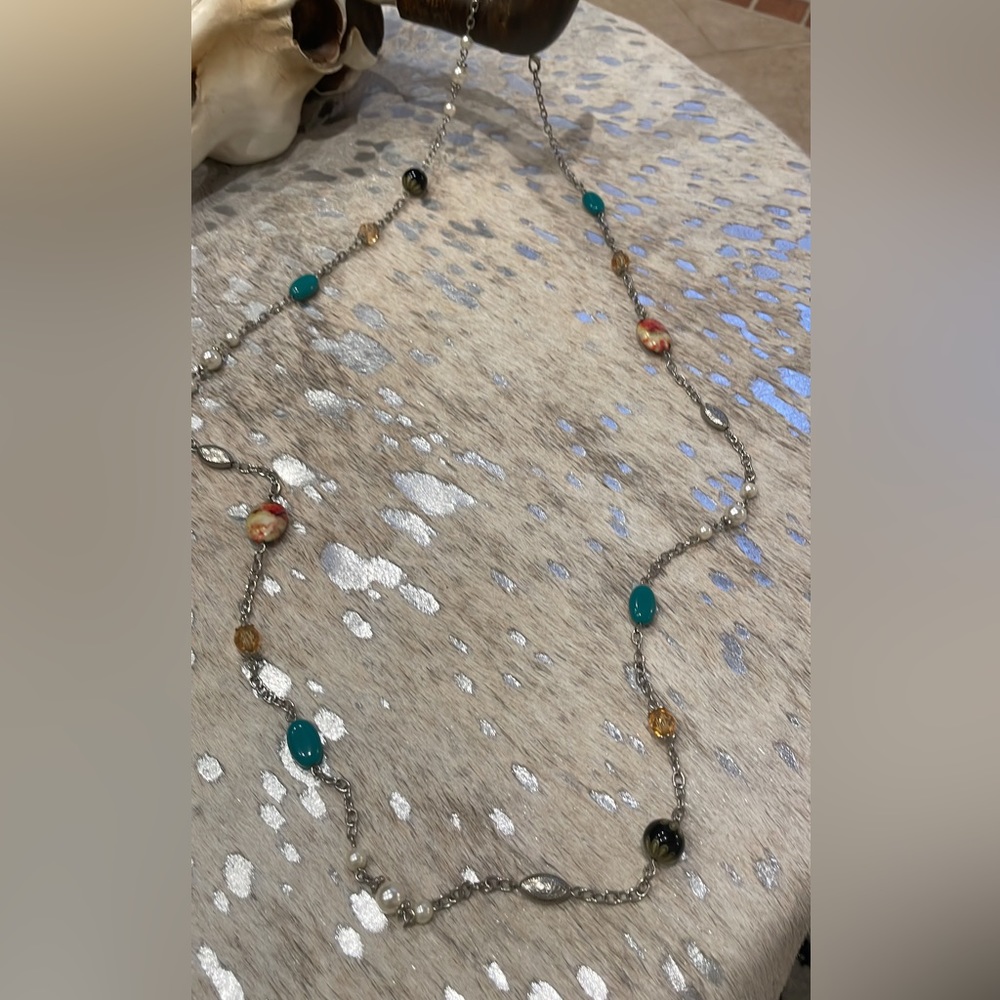 Long beaded necklace